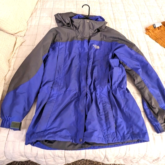 Vintage North face ski jacket blue/gray shell size large - Picture 1 of 4